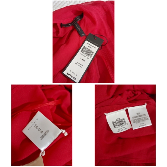 🆕 Red 🔥 Robin BCBGMAXAZRIA Saks 5th Avenue Dress - Picture 7 of 8